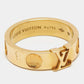 Original Louis Vuitton Empreinte 18k Yellow Gold Ring Size 52