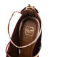 Original Malone Souliers Burgundy/Metallic Rose Gold Velvet and Leather Mika Sandals Size 38