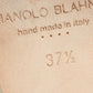 Original Manolo Blahnik Off White Satin Hangisi Ballet Flats Size 37.5