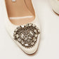 Original Manolo Blahnik White Satin Okkava Pumps Size 36.5