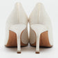 Original Manolo Blahnik White Satin Hangisi Pumps Size 34