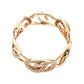 Original Montblanc Princesse Grace de Monaco Petal Intertwined Diamond 18k Rose Gold Band Ring Size 52 (Never Used)