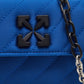 Original Off-White Blue Quilted Satin Jackhammer Shoulder Bag