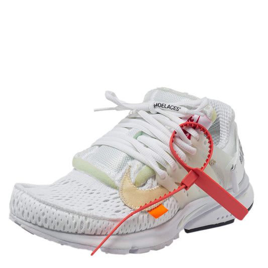 Original Off-White x Nike Fabric And Rubber Air Presto Lace Up Sneakers Size 38.5