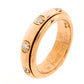 Original Piaget Possession Diamond 18K Rose Gold Spinning Band Ring Size 51