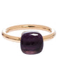 Original Pomellato Nudo Amethyst 18K Rose Gold Ring Size 54