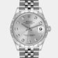 Original Rolex Datejust Midsize Steel White Gold Diamond Dial Watch 278344