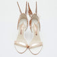 Original Sophia Webster Metallic Rose Gold Leather Chiara Butterfly Ankle Strap Sandals Size 37 (Never Used)