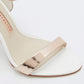 Original Sophia Webster Metallic Rose Gold Leather Chiara Butterfly Ankle Strap Sandals Size 37 (Never Used)