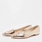 Original Sophia Webster Rose Gold Leather Bibi Butterfly Ballet Flats Size 40.5 (Never Used)