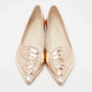 Original Sophia Webster Rose Gold Leather Bibi Butterfly Ballet Flats Size 40.5 (Never Used)