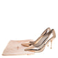 Original Sophia Webster Metallic Rose Gold Leather Coco Flamingo Pointed Toe Pumps Size 39