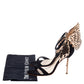 Original Sophia Webster Black/Rose Gold Suede and Leather Evangeline Open Toe Sandals Size 36.5