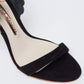 Original Sophia Webster Black/Rose Gold Suede Evangeline Ankle-Strap Sandals Size 37.5