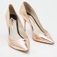 Original Sophia Webster Metallic Rose Gold Leather Coco Flamingo Pointed Toe Pumps Size 41