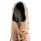 Original Stella McCartney Rose Gold Faux Patent Leather Elyse Star Platform Sneakers Size 38.5