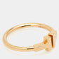 Original Tiffany & Co. Tiffany T Wire 18k Rose Gold Ring Size 53