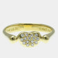 Original Tiffany & Co. 18K Yellow Gold and Diamond Elsa Peretti Bean Band Ring EU 51