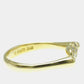 Original Tiffany & Co. 18K Yellow Gold and Diamond Elsa Peretti Bean Band Ring EU 51