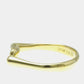 Original Tiffany & Co. 18K Yellow Gold and Diamond Elsa Peretti Bean Band Ring EU 51