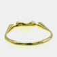 Original Tiffany & Co. 18K Yellow Gold and Diamond Elsa Peretti Bean Band Ring EU 51