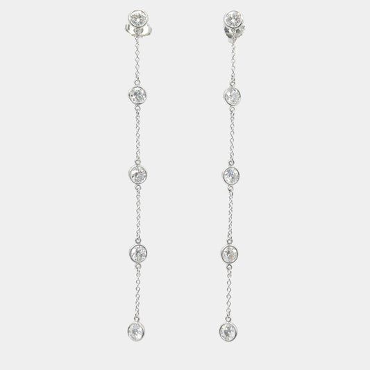 Original  Tiffany & Co. Platinum Diamond Drop Earrings