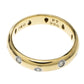 Original Tiffany & Co. Etoile Diamond Platinum 18k Yellow Gold Band Ring Size 53