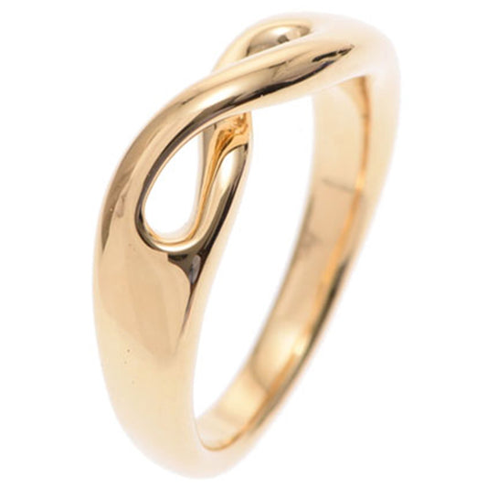 Original Tiffany & Co 18K Yellow Gold Infinity Ring Size 50