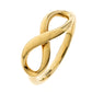 Original Tiffany & Co. Infinity 18k Yellow Gold Ring Size 55