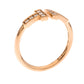 Original Tiffany & Co. T Wire Diamond 18K Rose Gold Open Ring Size 54