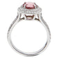 Original Tiffany & Co. Soleste Pink Tourmaline & Diamond Platinum Ring Size 51