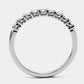 Original Tiffany & Co. Forever Diamonds Platinum Half Eternity Band Ring 51