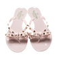 Original Valentino Water Rose Rubber Bow Detail Rockstud Flip Flops Size 37 (Never Used)