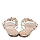 Original Valentino Rose Gold Leather Rockstud Flat Slides Size 36 (Never Used)