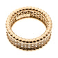 Original Van Cleef & Arpels Perlee Diamond & 18k Rose Gold Eternity Band Ring Size 51