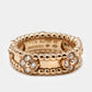 Original Van Cleef & Arpels Perlee Sweet Clovers Diamond 18K Rose Gold Band Ring 49