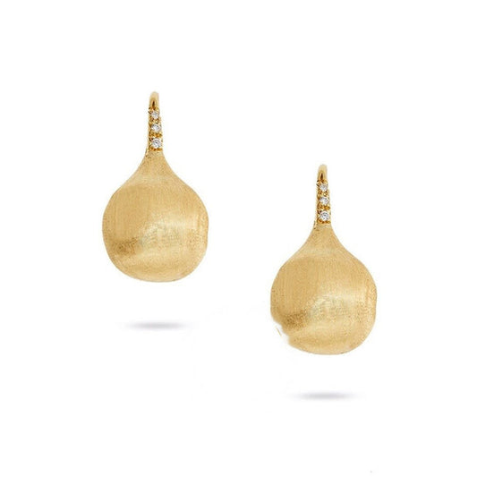 Original Marco Bicego Africa Constellation Yellow Gold & Diamond Drop Earrings