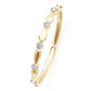 Original Maulijewels 0.07 Carat Diamond Wedding Band in 14K Yellow Gold