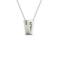 Original Maulijewels 0.10 Carat Natural Diamond Initial " V " Pendant Necklace In 14K White Gold With 18" Cable Chain