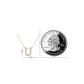 Original Maulijewels 0.11 Carat Natural Diamond Initial " U " Necklace Pendant In 14K Yellow Gold With 18" Cable Chain