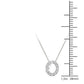 Original Maulijewels 0.12 Carat Natural Diamond Initial " O " Pendant Necklace In 14K White Gold With 18" Gold Cable Chain