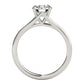 Original Maulijewels 1.00 Carat Moissanite White Diamond ( G-H/ VS1 ) Engagement Wedding Rings in 14K White Gold