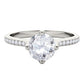 Original Maulijewels 1.15 Carat Natural Round White Diamond ( H-I/ I1-I2 ) Solitaire Engagement Ring In 14K Solid White Gold