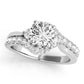 Original Maulijewels 1.25 Carat Halo Diamond Engagement Ring 14K White Gold Bridal Set