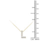 Original Maulijewels 14K Yellow Gold 0.07 Ct Natural Prong Set Diamond Initial " L " Necklace Pendant With 18" Gold Cable Chain