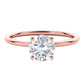 Original Maulijewels 1.5 Carat Diamond 14K Rose Gold Moissanite ( G-H/ VS1 ) Solitaire Engagement Ring