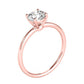 Original Maulijewels 1.5 Carat Diamond 14K Rose Gold Moissanite ( G-H/ VS1 ) Solitaire Engagement Ring