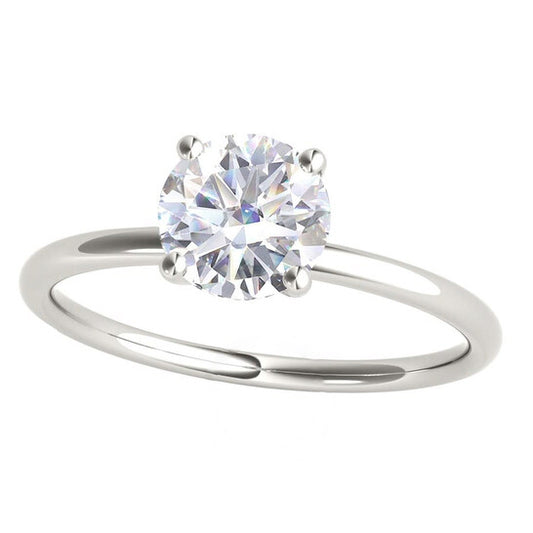 Original Maulijewels 1.5 Carat Diamond 14K White Gold Moissanite ( G-H/ VS1 ) Solitaire Engagement Ring