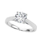 Original Maulijewels 1.50 Carat Diamond Moissanite Engagement Ring For Women In 10K Solid White Gold