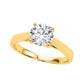 Original Maulijewels 1.50 Carat Diamond Moissanite Engagement Ring For Women In 10K Solid Yellow Gold